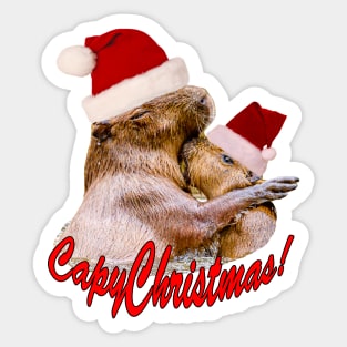 CapyChristmas Sticker